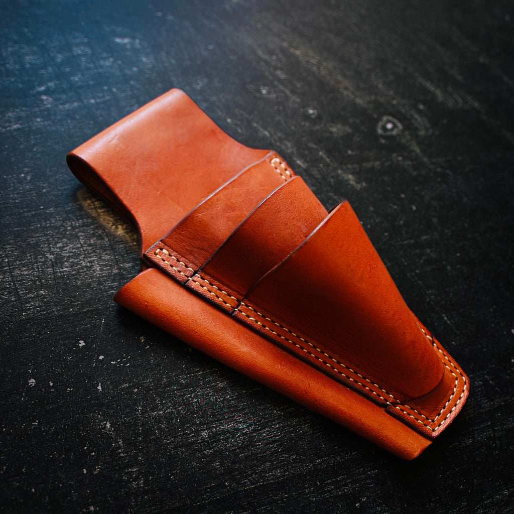 Three level Plier Sheath
Designed to hold a diagonal cutter, a plier, and a small braid scissor. ACR Design Co