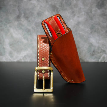 Handmade leather sheath for Corona Shears ACR Design Co