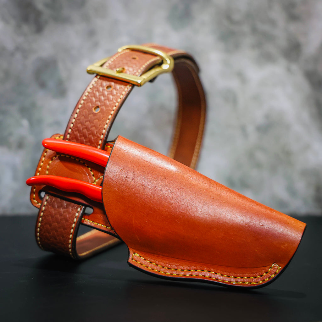 Handmade leather sheath for Corona Shears ACR Design Co