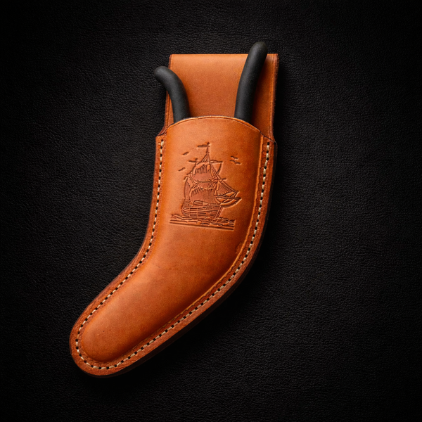 Custom leather sheath for the Angle-R Ergonomic Pliers ACR Design Co
