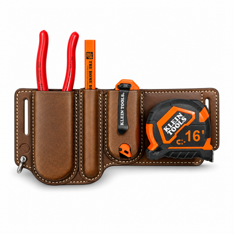ACR Handmade Leather Tool Holster – Pliers, Tape Measure, Utility Knife & Marker EDC Belt Holder ACR Design Co