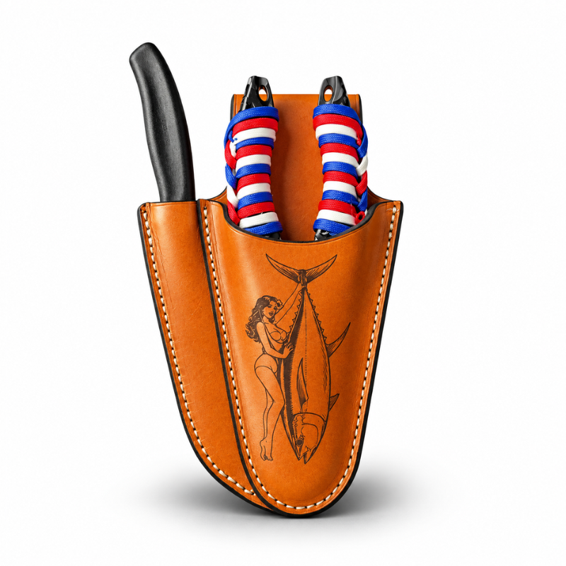 ACR Handmade Tuna Style Leather Fishing Combo – Pliers & Knife ACR Design Co