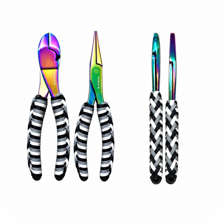 Custom Angler Paracord Wrapped Duckbill Fishing Pliers & Diagonal Cutters ACR Design Co