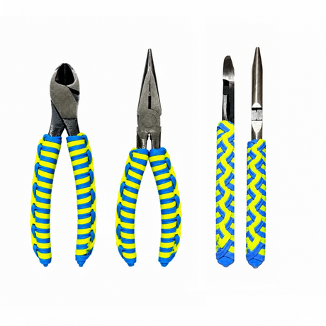 Custom Channellock Paracord Wrapped Needle Nose & Duckbill Fishing Pliers with Diagonal Cutters ACR Design Co