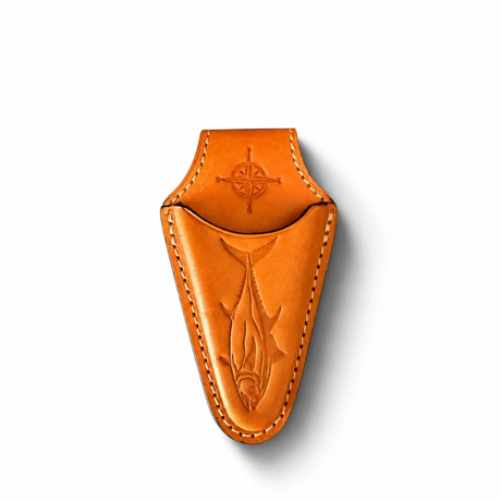 ACR Handmade Fishing Leather Sheath for Braided Line Cutter or Split Ring Pliers – Belt Loop Design ACR Design Co