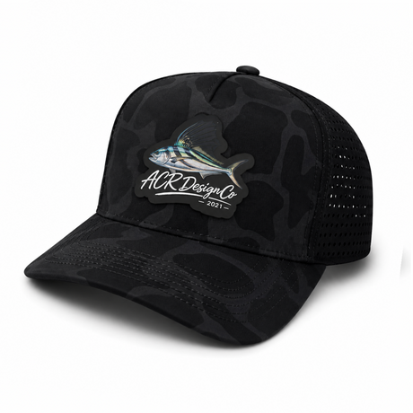Waterproof Rooster  Hat | Laser Vented 5 Panel Fishing Trucker Cap ACR Design Co