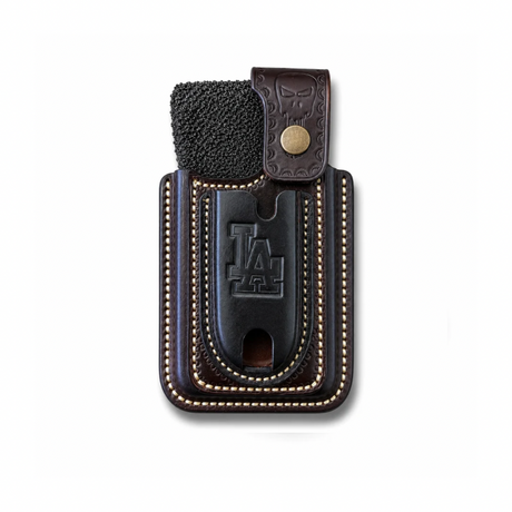 Premium Handmade Leather Phone & Folding Knife Belt Holster – LA Edition | Made in USA ACR Design Co