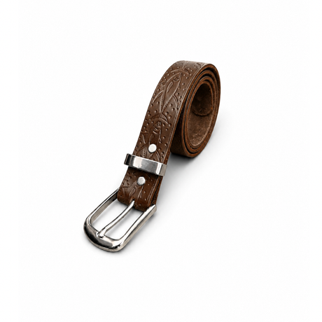 ACR Handmade Fishing Leather Belt with Tuna  Design Pattern ACR Design Co