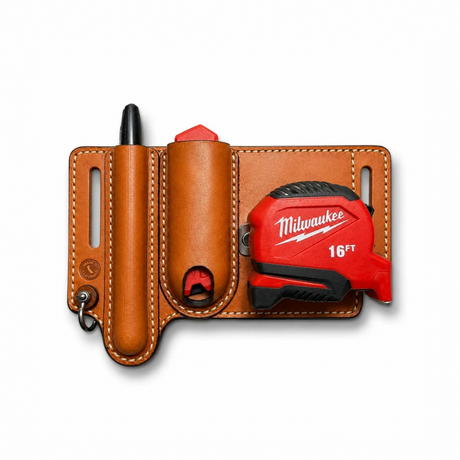 ACR Handmade Leather Tape Measure, Marker & Utility Knife Belt Holder – Premium EDC Work Holster ACR Design Co