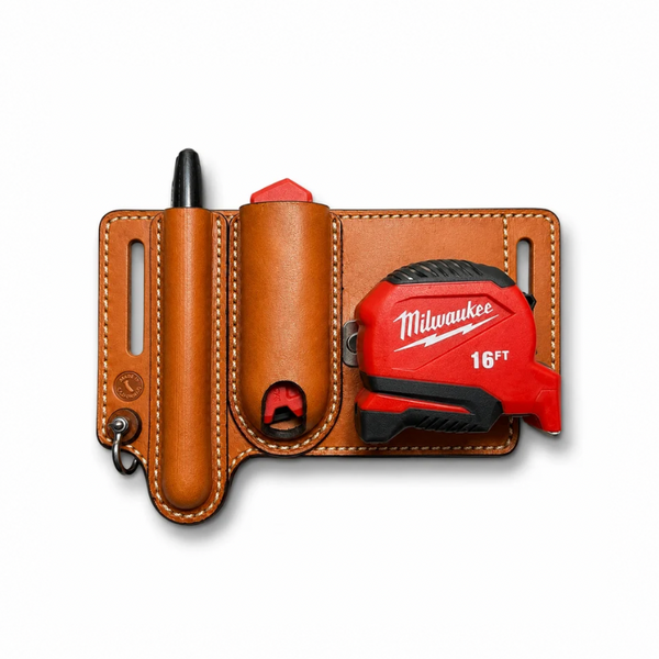 ACR Handmade Leather Tape Measure, Marker & Utility Knife Belt Holder – Premium EDC Work Holster ACR Design Co