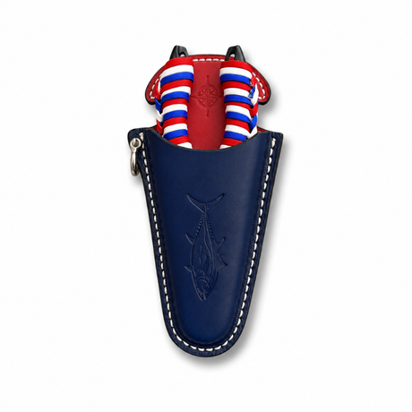 ACR Handmade Fishing Pliers Combo Set with Leather Sheath - Patriotic USA Colors. Tuna Edition. ACR Design Co
