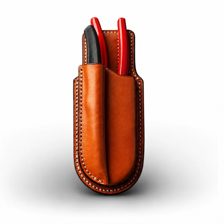 ACR Handmade Leather Pruner Sheath Holster – Fits Milwaukee Pruner & Pruning Knife | Belt Loop & Metal Clip | Made in USA ACR Design Co