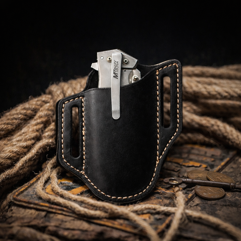 Acr Design Handmade Leather Sheath and Folding Blade Knife – ACR Design Co
