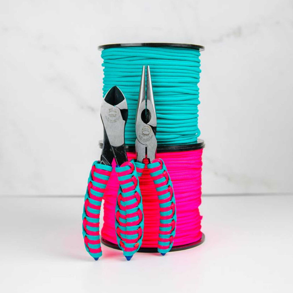 Paracord wrapped Quinn pliers and diagonal cutters ACR Design Co