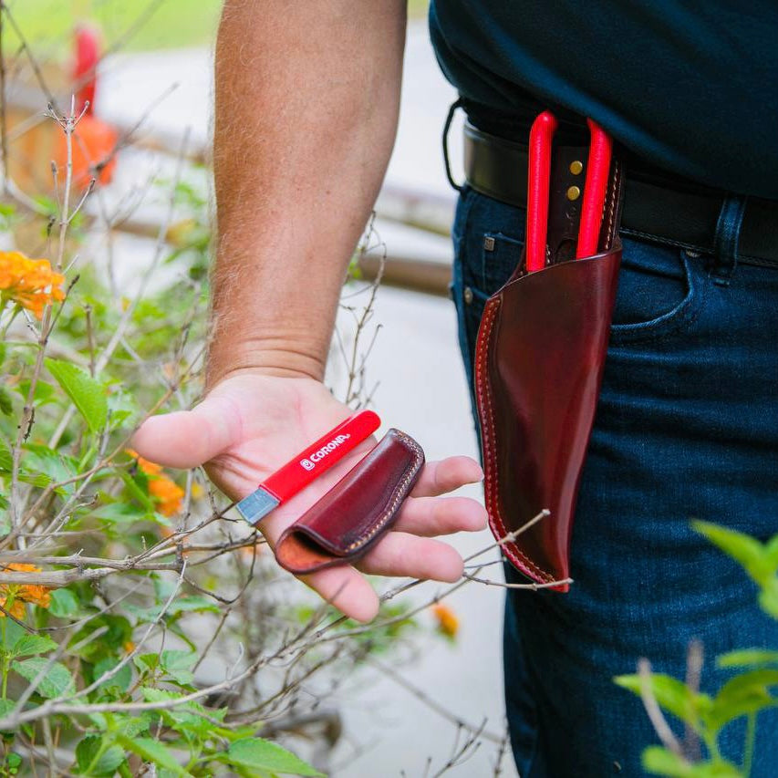 Handmade leather sheath for Corona Shears ACR Design Co